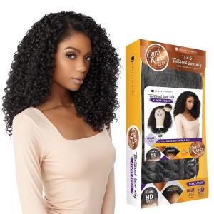 Sensationnel Curls Kinksandco Kinkyedges Wig – Kinky Curly 18 Inch 13X6 Lace Frontal Natural Kinkytexture Edged Hairline for Natural 3C to 4C Hair Textures (BALAYAGECOPPER)(M44)