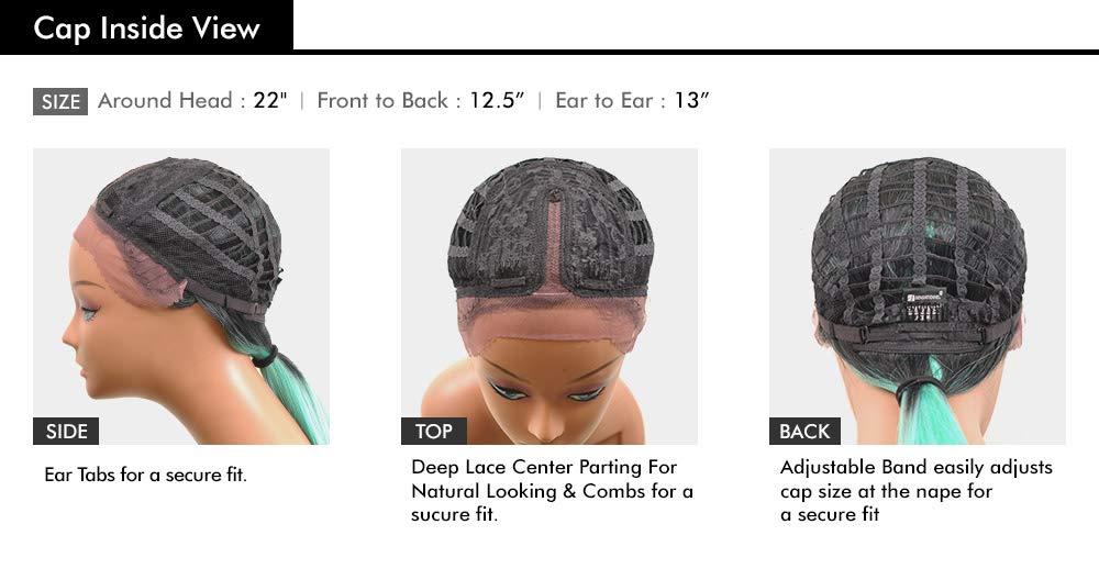 imageSensationnel Shear Muse Lace Wig Chana Deep Laceparting Hand Tied Ready to Wear Synthetic Prestyled Units 1 JETBLACK