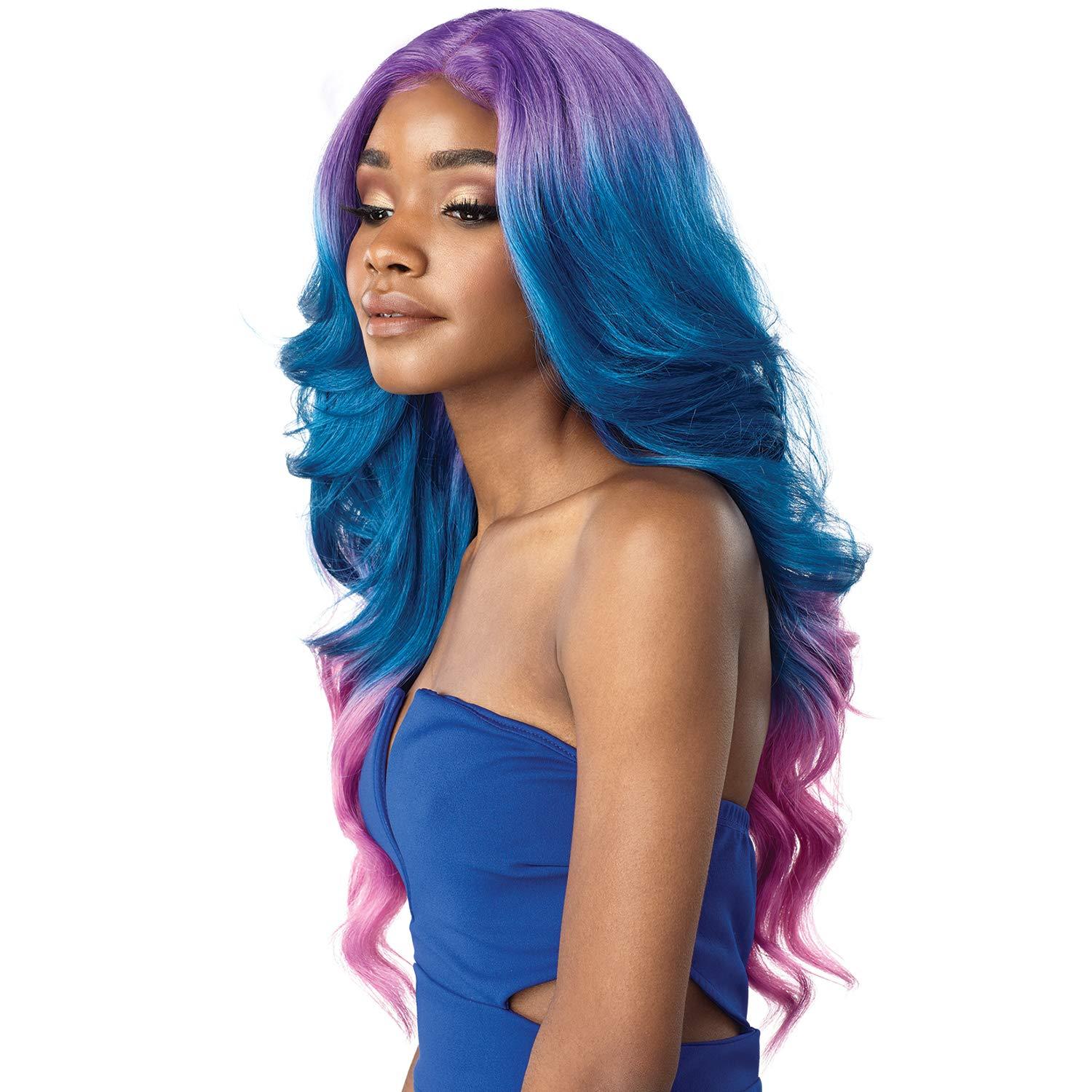 imageSensationnel Shear Muse Lace Wig Chana Deep Laceparting Hand Tied Ready to Wear Synthetic Prestyled Units 1 JETBLACK