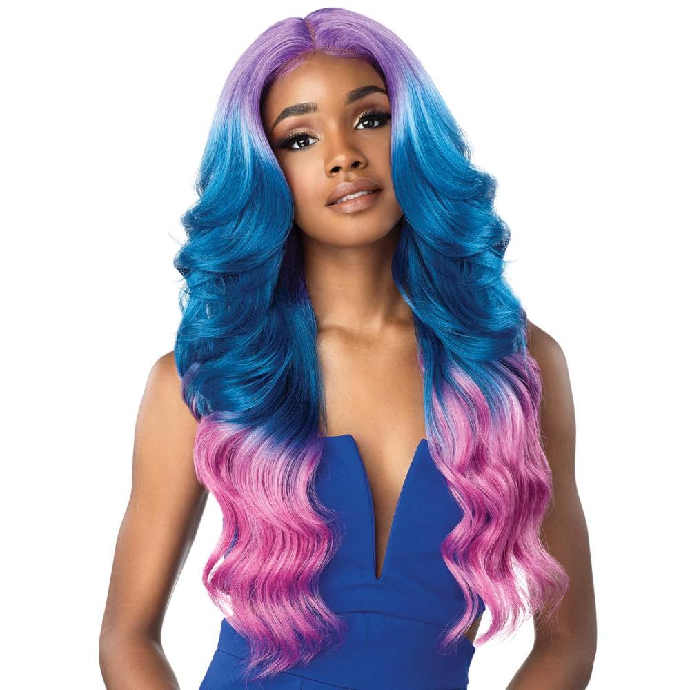imageSensationnel Shear Muse Lace Wig Chana Deep Laceparting Hand Tied Ready to Wear Synthetic Prestyled Units 1 JETBLACK