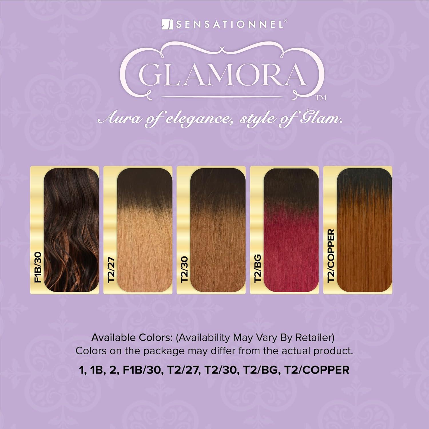 imageSensationnel Glamora Glam Updo Hairextension Unit 6 Ready to Wear Synthetic with Adjustable Drawstring Cap 1 JETBLACK1B OFFBLACK