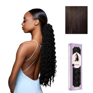 Sensationnel Glamora Glam Updo Hairextension – Unit 7 Ready to Wear Synthetic with Adjustable Drawstring Cap (1 JETBLACK)(2 DARKBROWN)