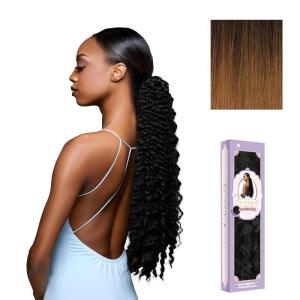 Sensationnel Glamora Glam Updo Hairextension – Unit 7 Ready to Wear Synthetic with Adjustable Drawstring Cap (1 JETBLACK)(T2/30)
