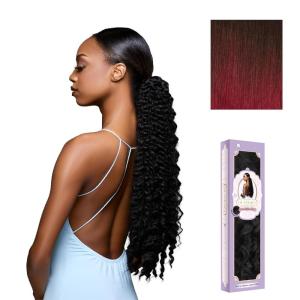 Sensationnel Glamora Glam Updo Hairextension – Unit 7 Ready to Wear Synthetic with Adjustable Drawstring Cap (1 JETBLACK)(T2/BG)