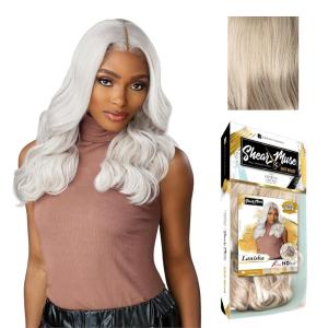 Sensationnel Shear Muse Gold Krush Lacewig – Lanisha Deep Laceparting Hand Tied Ready to Wear Synthetic Prestyled Units (BEIGEASHBLONDE)(BEIGEASHBLONDE)
