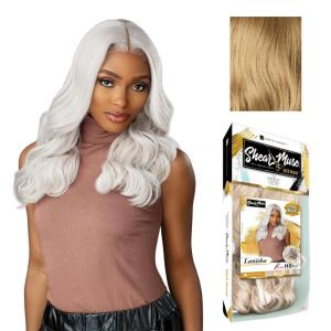 Sensationnel Shear Muse Gold Krush Lacewig – Lanisha Deep Laceparting Hand Tied Ready to Wear Synthetic Prestyled Units (BEIGEASHBLONDE)(DIRTYBLONDE)