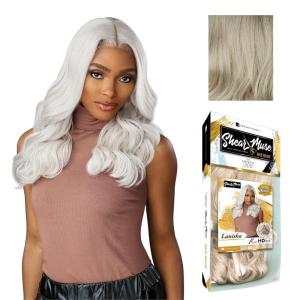 Sensationnel Shear Muse Gold Krush Lacewig – Lanisha Deep Laceparting Hand Tied Ready to Wear Synthetic Prestyled Units (BEIGEASHBLONDE)(LIGHTASHBLONDE)