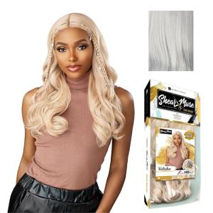 Sensationnel Shear Muse Gold Krush Lacewig – Velisha Deep Laceparting Hand Tied Ready to Wear Synthetic Prestyled Units (BEIGEASHBLONDE)(SILVERBLONDE)