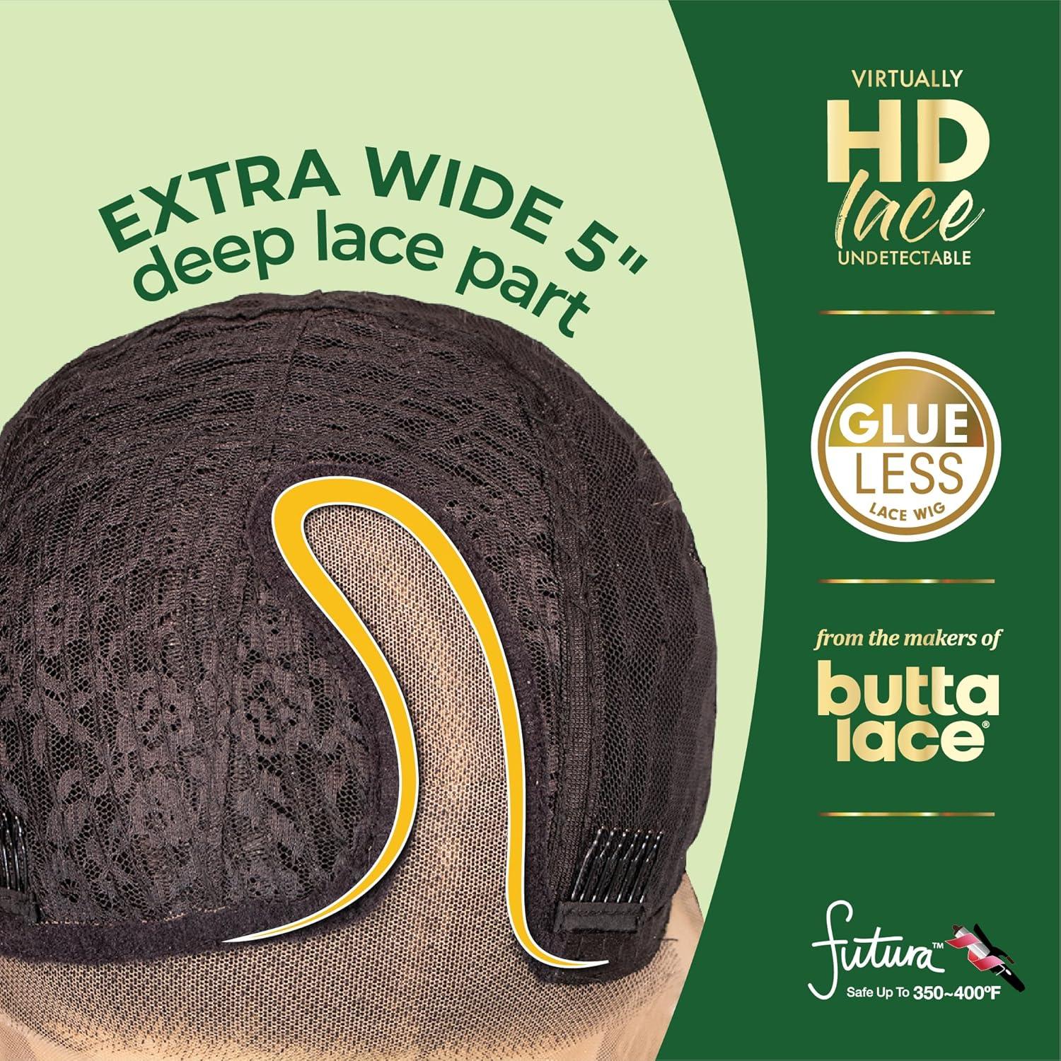 imageSensationnel Chicbob Lace Frontwig Bob Unit 10 Face Framing Glueless Wig Wide 5 Inch Deep Part Synthetic Preplucked Hairline 1 JETBLACKASHPEACHBLONDE