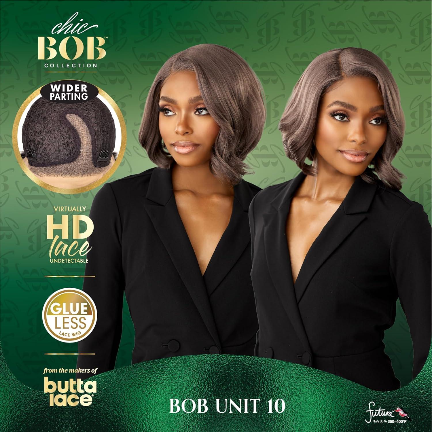 imageSensationnel Chicbob Lace Frontwig Bob Unit 10 Face Framing Glueless Wig Wide 5 Inch Deep Part Synthetic Preplucked Hairline 1 JETBLACKOXIDIZEDSILVER