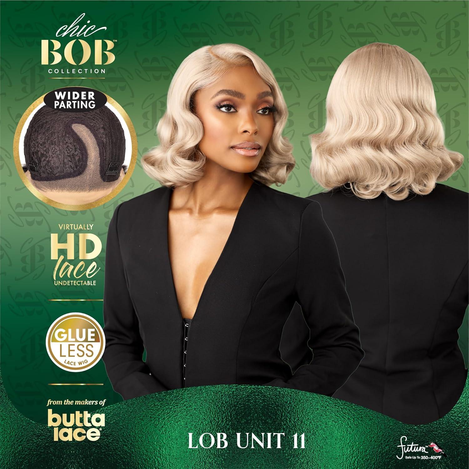 imageSensationnel Chicbob Lace Frontwig Lob Unit 11 Face Framing Glueless Wig Wide 5 Inch Deep Part Synthetic Preplucked Hairline 1 JETBLACKBEIGEASHBLONDE