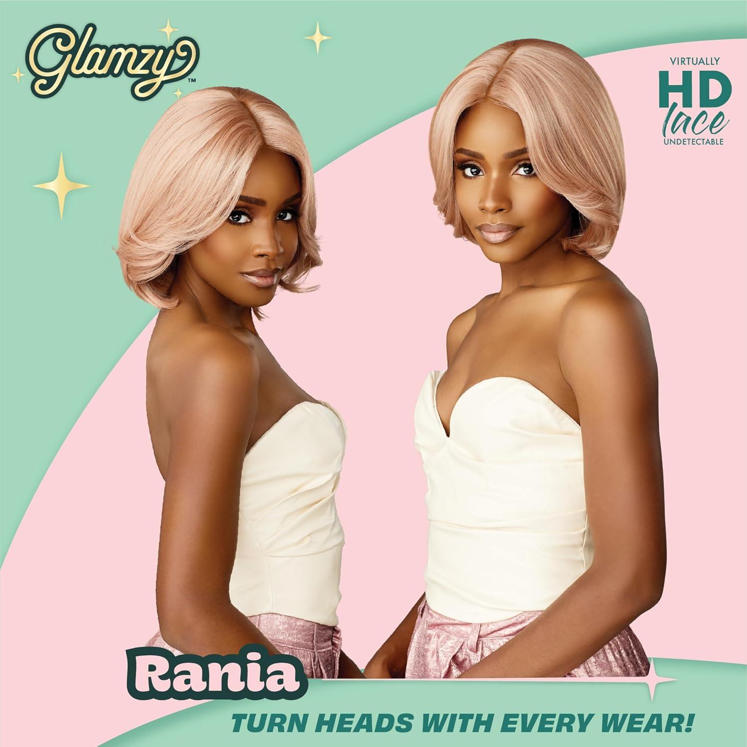 imageSensationnel Glamzy Lace Part Wig Rania Glueless Hand Tied Wider V Parting Synthetic Hair 1 JETBLACK2 DARKBROWN