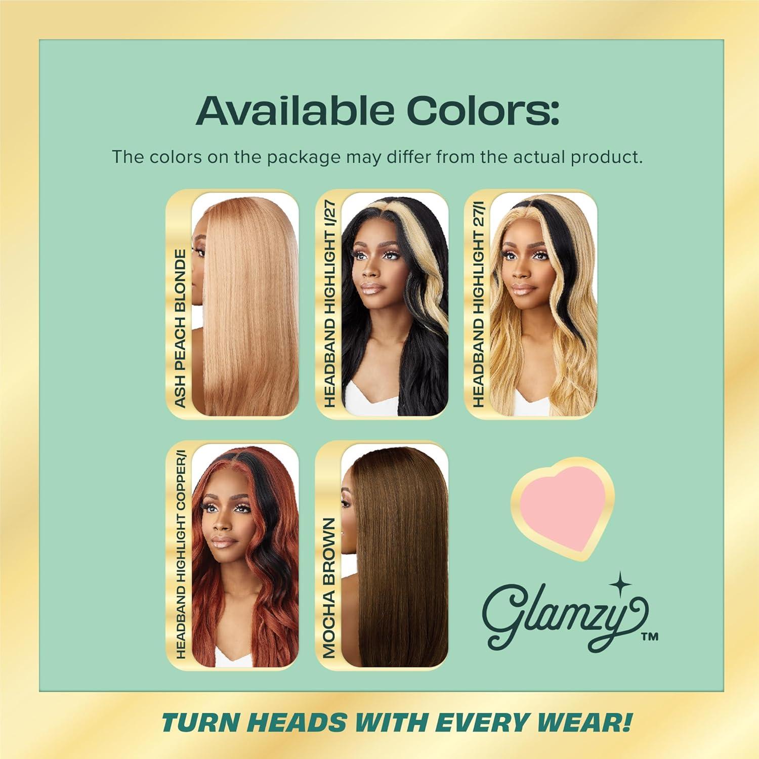 imageSensationnel Glamzy Lace Part Wig Rania Glueless Hand Tied Wider V Parting Synthetic Hair 1 JETBLACKHB127