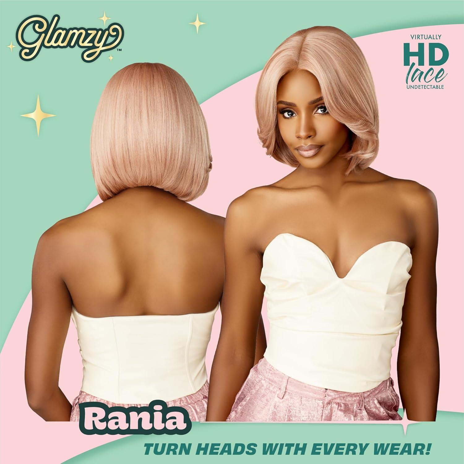 imageSensationnel Glamzy Lace Part Wig Rania Glueless Hand Tied Wider V Parting Synthetic Hair 1 JETBLACKHBCOPPER1