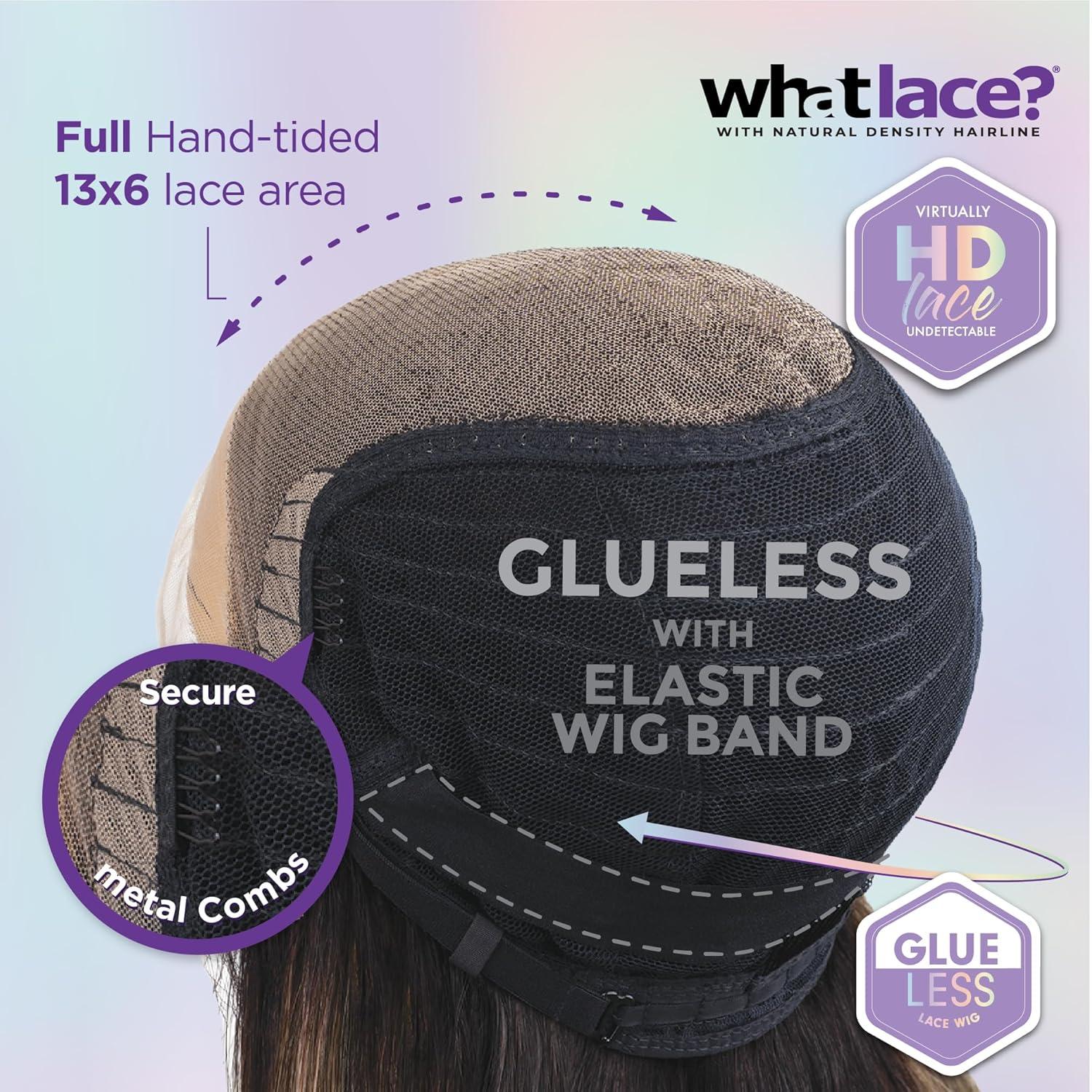 imageSensationnel What Lace 13X6 Wig Evadra Lacefrontal Hand Tied Glueless Synthetic with Natural Density Preplucked Hairline 1 JETBLACKFLAMBOYAGEAUBURN
