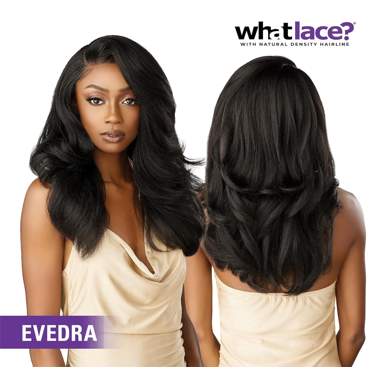 imageSensationnel What Lace 13X6 Wig Evadra Lacefrontal Hand Tied Glueless Synthetic with Natural Density Preplucked Hairline 1 JETBLACKFLAMBOYAGEMOCHA