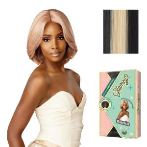 Sensationnel Glamzy Lace Part Wig – Rania Glueless Hand Tied Wider V Parting Synthetic Hair (1 JETBLACK)(HB1/27)