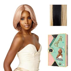 Sensationnel Glamzy Lace Part Wig – Rania Glueless Hand Tied Wider V Parting Synthetic Hair (1 JETBLACK)(HB27/1)