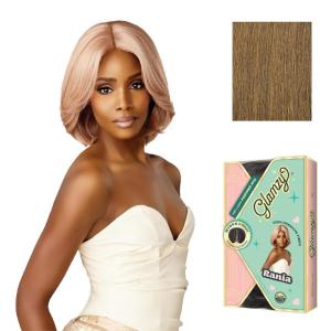 Sensationnel Glamzy Lace Part Wig – Rania Glueless Hand Tied Wider V Parting Synthetic Hair (1 JETBLACK)(MOCHABROWN)