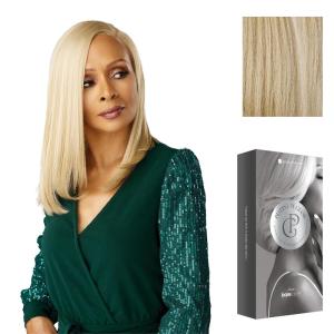 Sensationnel Platinum Glow 13X6 Wig – Emmeline Lacefrontal Glueless human hair blend Preplucked Hairline (1 JETBLACK)(LUXEBLONDE)