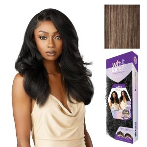 Sensationnel What Lace 13X6 Wig – Evadra Lacefrontal Hand Tied Glueless Synthetic with Natural Density Preplucked Hairline (1 JETBLACK)(FLAMBOYAGEMOCHA)