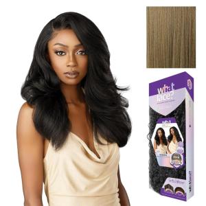 Sensationnel What Lace 13X6 Wig – Evadra Lacefrontal Hand Tied Glueless Synthetic with Natural Density Preplucked Hairline (1 JETBLACK)(LIGHTASHBROWN)