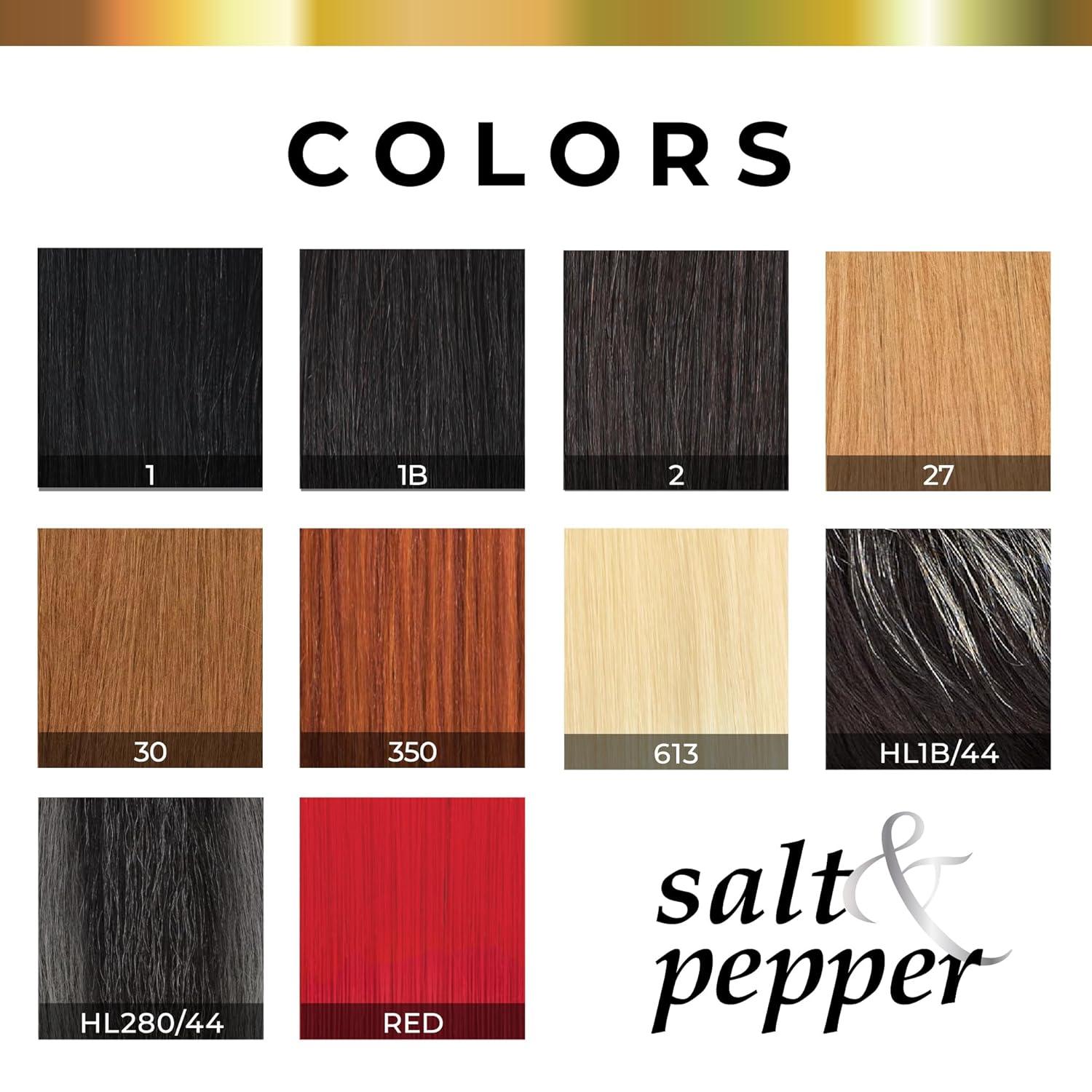 imageSensationnel Empire Human Hair Wig Salt And Pepper Evie Contouring Mesh Cap Heat Safe 1B OFFBLACKHL28044
