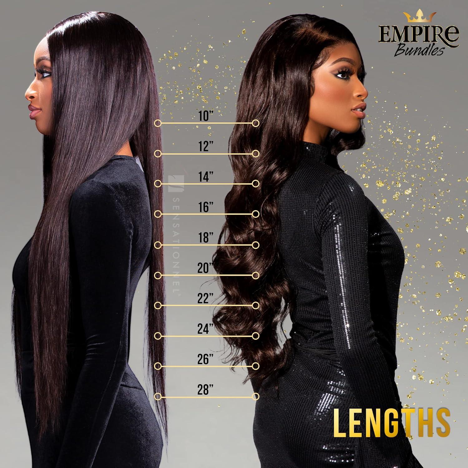 imageSensationnel Empire bundles deep 10a tangle shed free human hair for weaving and sew in styles 2 pack 10 inch NATURALNATURAL