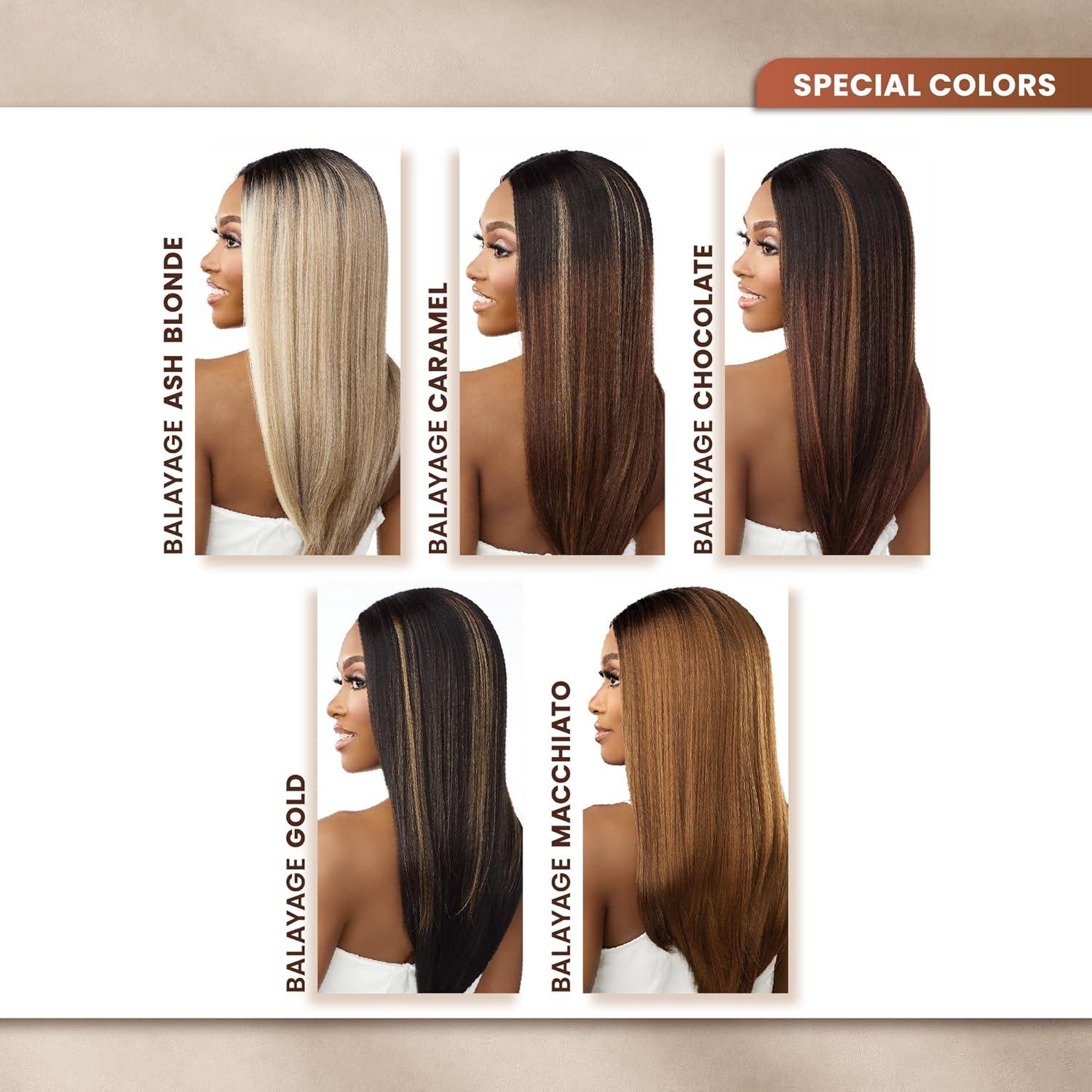 imageSensationnel Bare Lace 13X6 Wigs Unit 21 Lacefrontal Glueless Synthetic 180 Degree Preplucked Hairline 1 JETBLACKBALAYAGECARAMEL