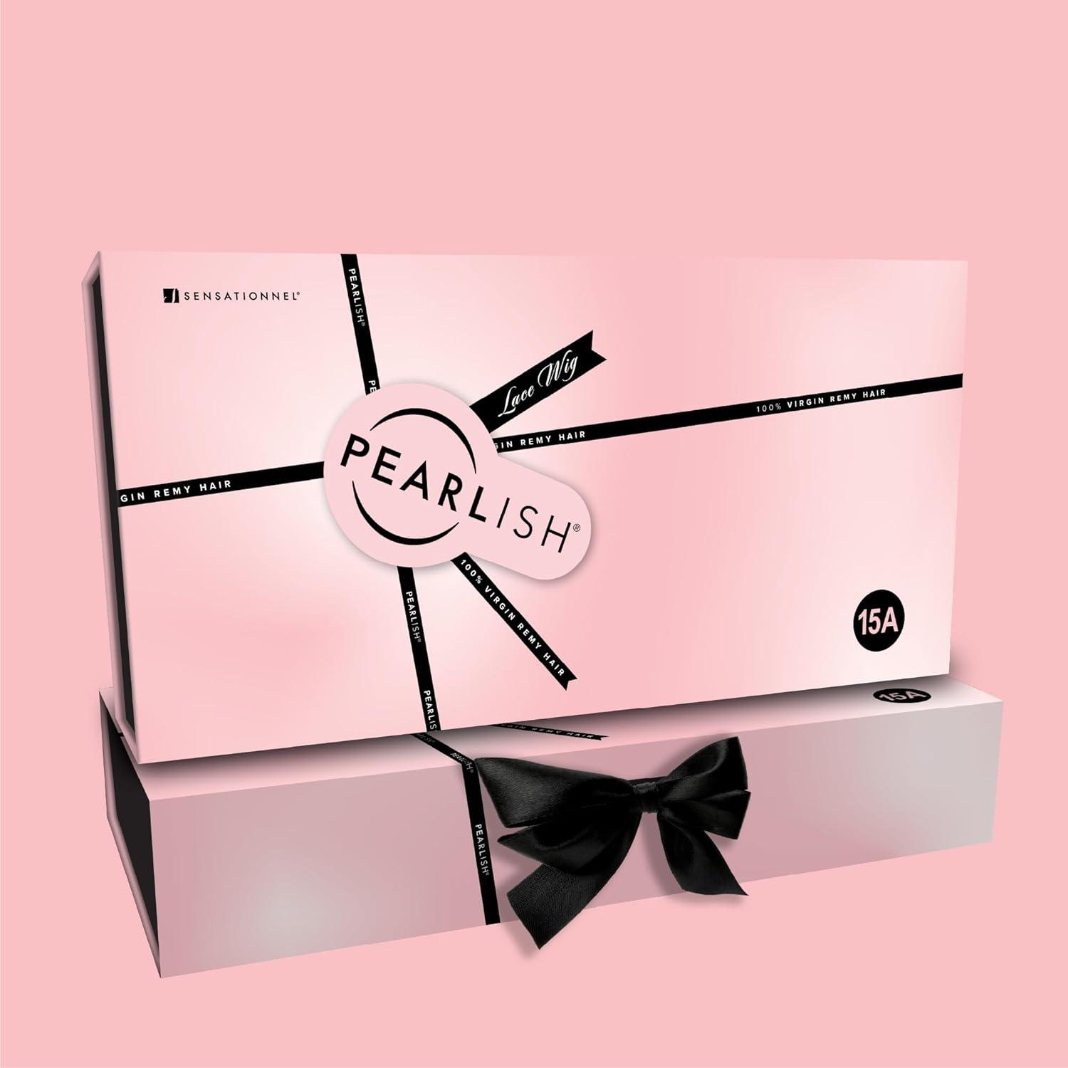 imageSensationnel Pearlish 13x4 Lace Frontal Wig Italian Curl 16 inch Soft Virgin Remy 15A Human Hair Glueless Bleached Knots and Preplucked NATURALNATURALBLACK