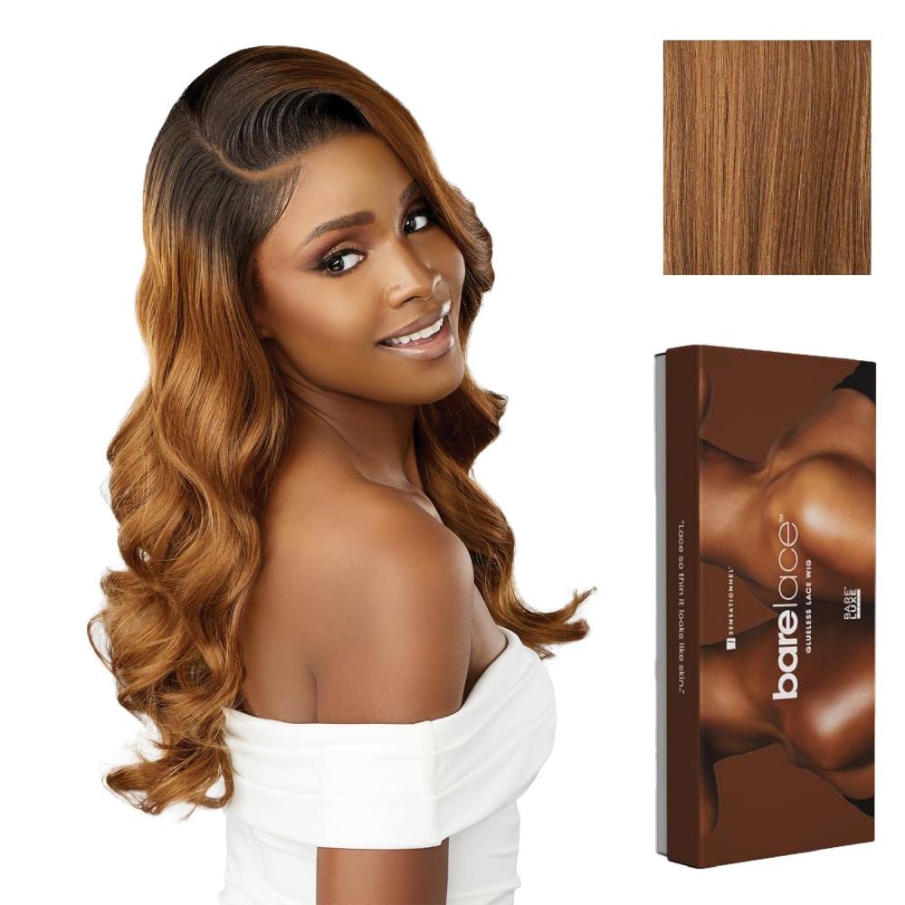imageSensationnel Bare Lace 13X6 Wigs  Unit 21 Lacefrontal Glueless Synthetic 180 Degree Preplucked Hairline 1 JETBLACKBALAYAGEMACCHIATO