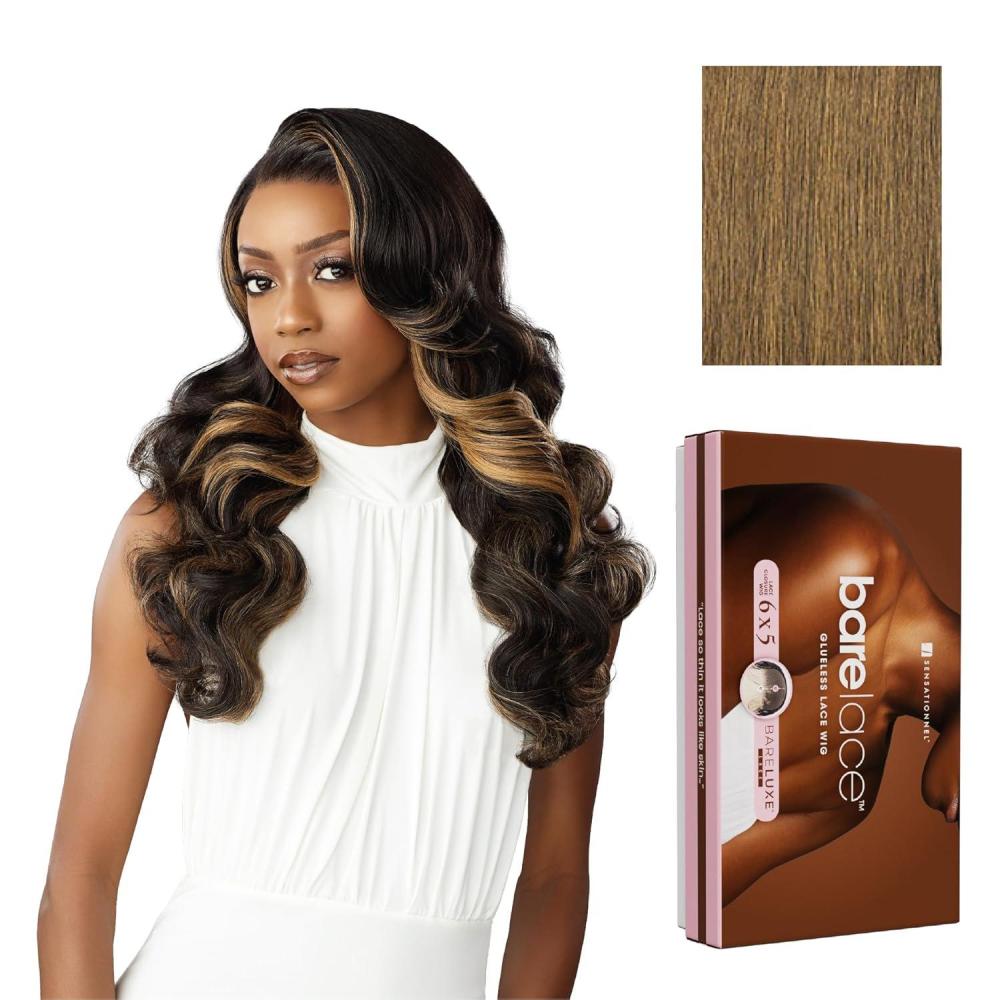 imageSensationnel Bare Lace 6X5 Lacewig Unit 6 Lacefrontal Glueless Synthetic 180 Degree Preplucked Hairline 1 JETBLACKMOCHABROWN