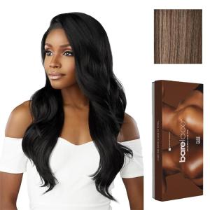 Sensationnel Bare Lace 13X6 Wigs – Unit 20 Lacefrontal Glueless Synthetic 180 Degree Preplucked Hairline (1 JETBLACK)(FLAMBOYAGEMOCHA)