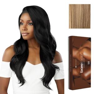 Sensationnel Bare Lace 13X6 Wigs – Unit 20 Lacefrontal Glueless Synthetic 180 Degree Preplucked Hairline (1 JETBLACK)(FLAMBOYAGESAND)