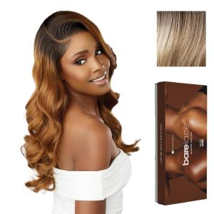 Sensationnel Bare Lace 13X6 Wigs – Unit 21 Lacefrontal Glueless Synthetic 180 Degree Preplucked Hairline (1 JETBLACK)(BALAYAGEASHBLONDE)