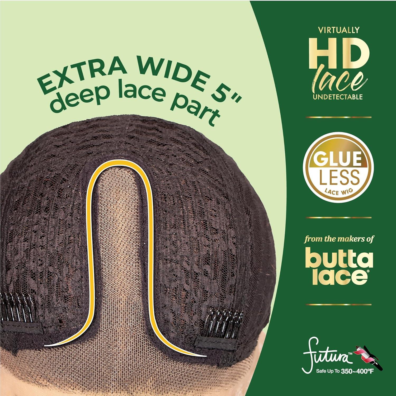 imageSensationnel Chicbob Lace Frontwig Lob Unit 10 Face Framing Glueless Wig Wide 5 Inch Deep Part Synthetic Preplucked Hairline 1 JETBLACKHALOBLOCKBUTTERNUT
