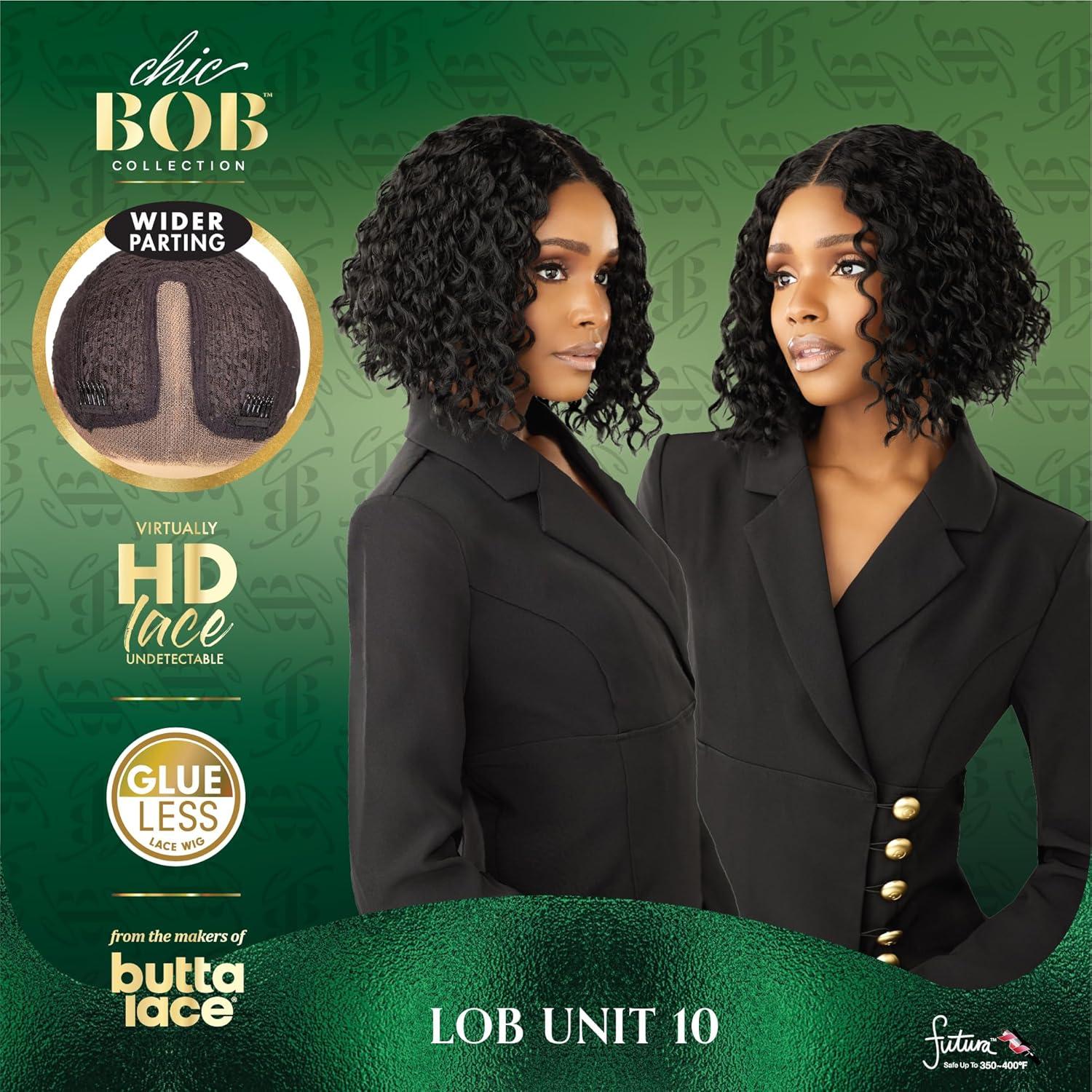 imageSensationnel Chicbob Lace Frontwig Lob Unit 10 Face Framing Glueless Wig Wide 5 Inch Deep Part Synthetic Preplucked Hairline 1 JETBLACKHALOBLOCKSANGRIA