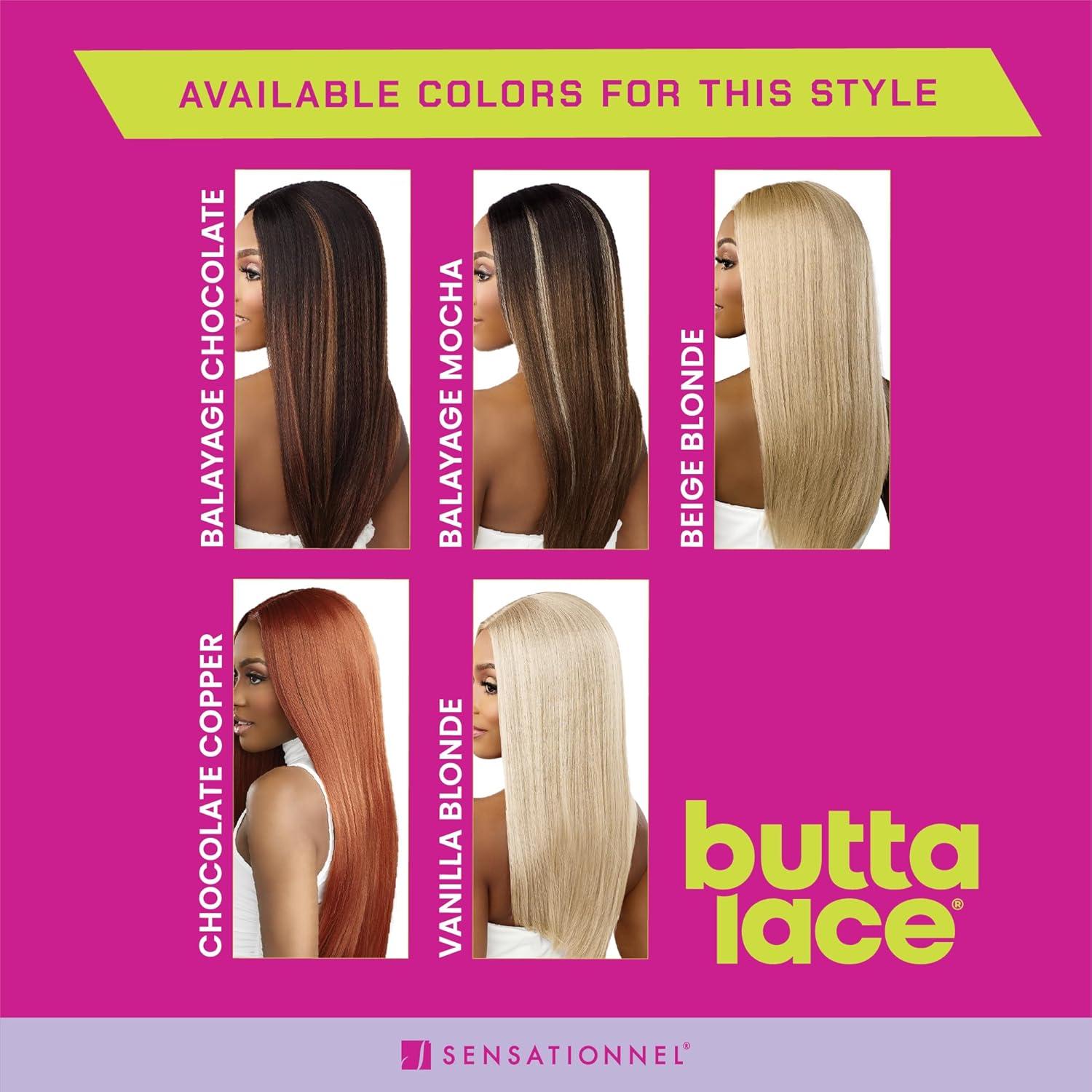 imageSensationnel Butta Lace Wigs Drama Queen Extra Wide 5 Inch Deep Parting Synthetic Preplucked Hairline Glueless Lacefront 1 JETBLACK1 JETBLACK