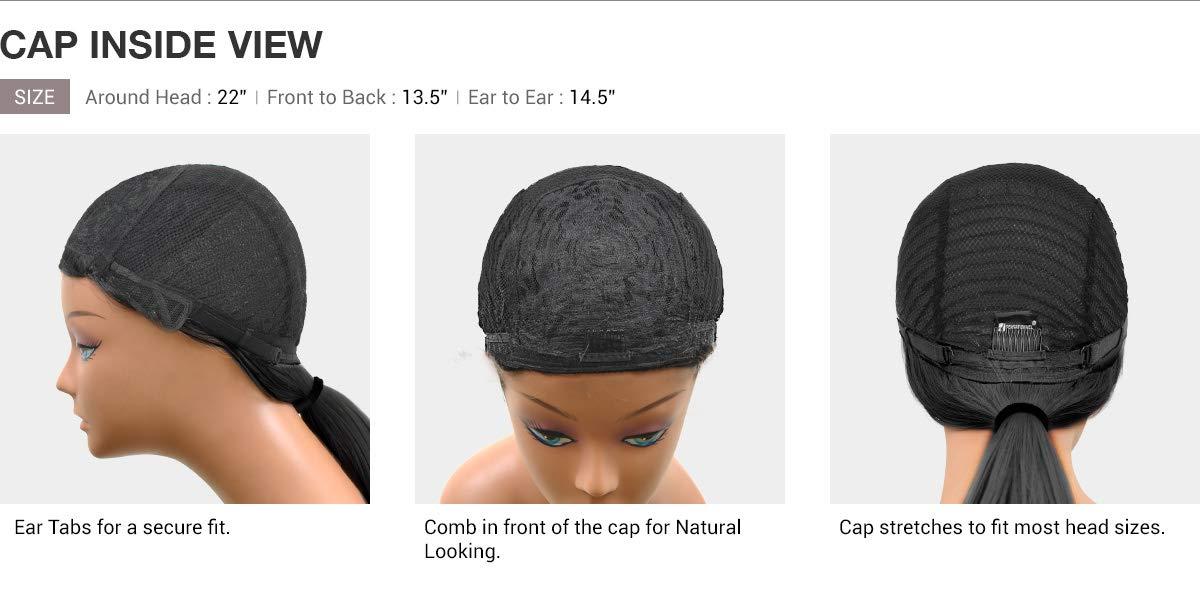 imageSensationnel Dashly Wig Unit 7 Non Lace Cap Ready to Wear Ear to Ear Lacepart Synthetic 2 DARKBROWNOMBLEACHEDBLONDE