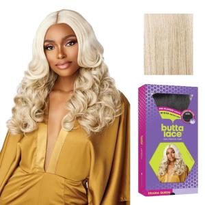 Sensationnel Butta Lace Wigs – Drama Queen Extra Wide 5 Inch Deep Parting Synthetic Preplucked Hairline Glueless Lacefront (1 JETBLACK)(VANILLABLONDE)