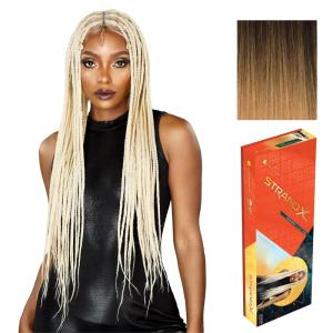 Sensationnel Strand X Full Braided Lacewig – Unit 5 Hand Tied Kanekalon HD Glueless Wig (1 JETBLACK)(T2/27)