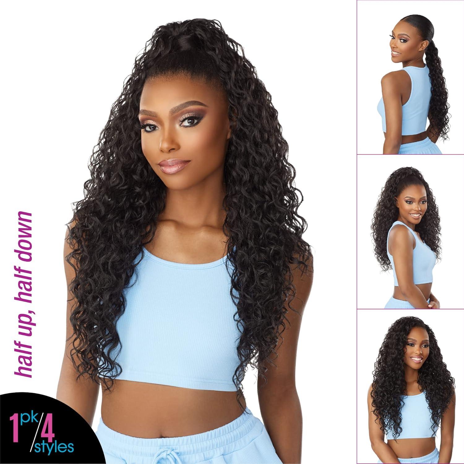 imageSensationnel Instant Updown Halfwig Pony Iud 16 4 Style in 1 Half Wig And Pony Drawstring T2613T2613