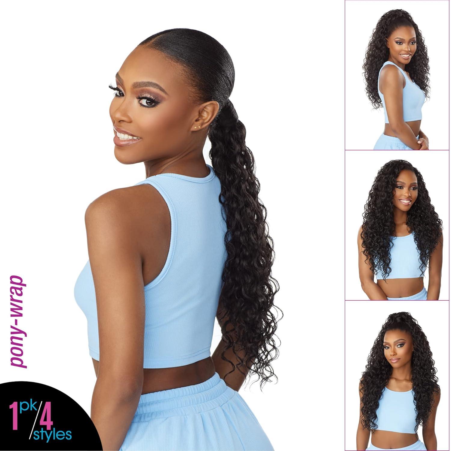 imageSensationnel Instant Updown Halfwig Pony Iud 16 4 Style in 1 Half Wig And Pony Drawstring T2613T2COPPER