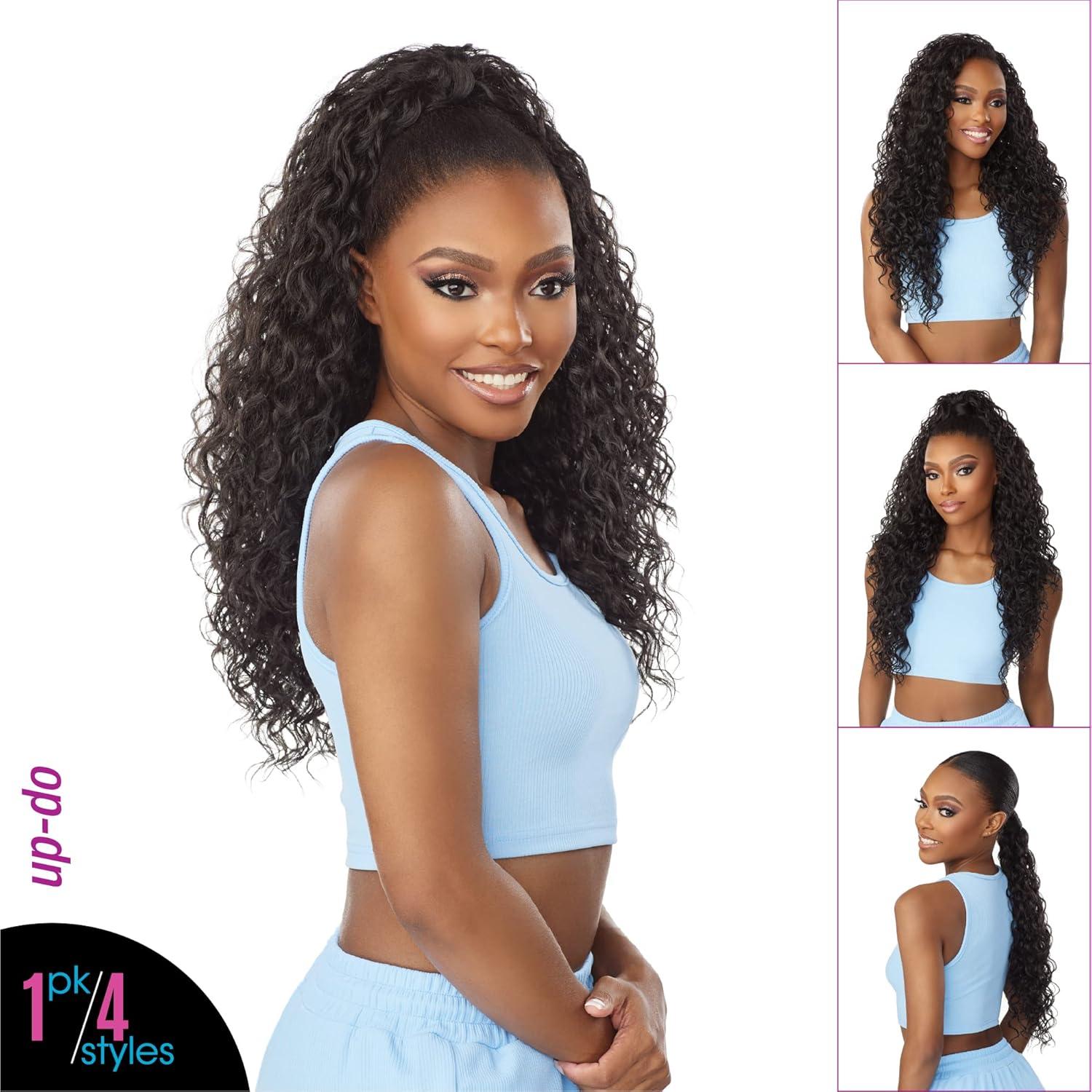 imageSensationnel Instant Updown Halfwig Pony Iud 16 4 Style in 1 Half Wig And Pony Drawstring T2613T2COPPER