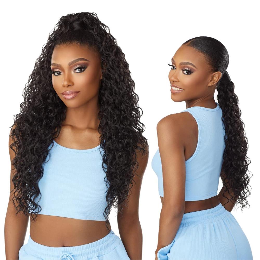 imageSensationnel Instant Updown Halfwig Pony Iud 16 4 Style in 1 Half Wig And Pony Drawstring T2613T2COPPER