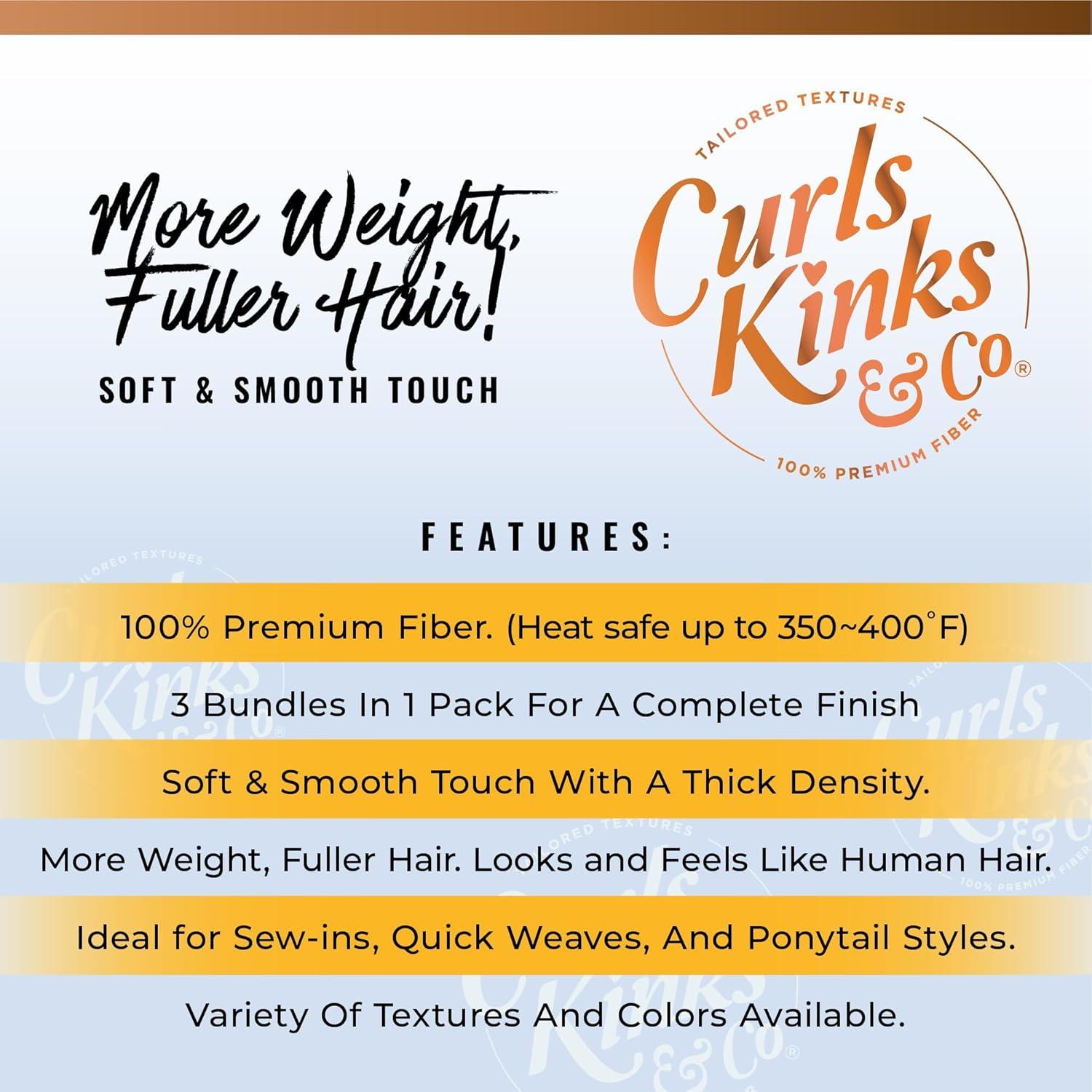 imageSensationnel Curls Kinksandco Synthetic Bundles Island Curl Multibundle Quick Weave Hair for Natural 3c to 4c Textures 14 16 18 inch 1 JETBLACKS1B27