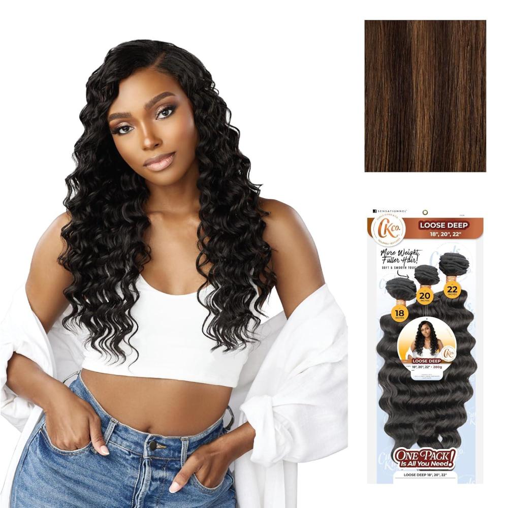 imageSensationnel Curls Kinksandco Synthetic Bundles Loose Deep Multibundle Quick Weave Hair for Natural 3c to 4c Textures 18 20 22 inch 1 JETBLACKS430