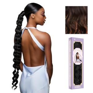 Sensationnel Glamora Glam Updo Hairextension – Unit 8 Ready to Wear Synthetic with Adjustable Pony Wrap (1 JETBLACK)(F1B/30)