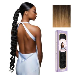 Sensationnel Glamora Glam Updo Hairextension – Unit 8 Ready to Wear Synthetic with Adjustable Pony Wrap (1 JETBLACK)(T2/27)