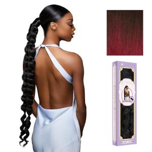 Sensationnel Glamora Glam Updo Hairextension – Unit 8 Ready to Wear Synthetic with Adjustable Pony Wrap (1 JETBLACK)(T2/BG)